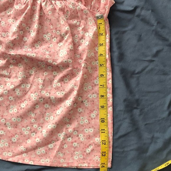 Unbranded Boutique Girls Spring/Summer Dress Peach White Flowers Size 100 (3-4Y) - Picture 8 of 12
